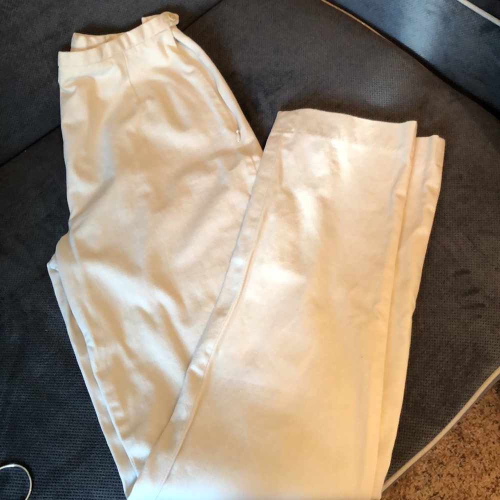 Vintage Lands End cream colored pants